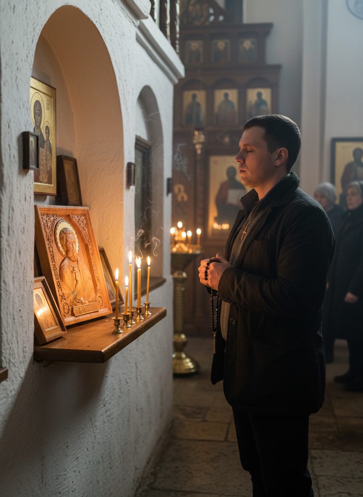 Православная икона святого Евгения. Узнайте, где можно купить резную икону из дерева.